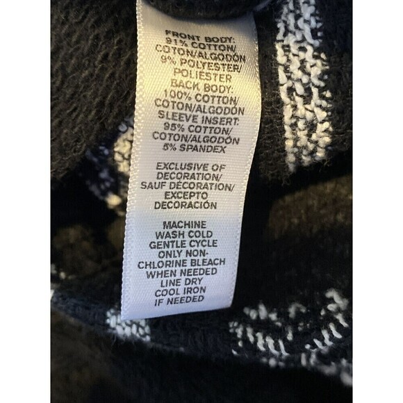 LOU & Grey Womens Large Pattern Play Moto Jacket Zip Front Black White C… - Picture 8 of 8